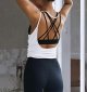 Womens Summer Workout Tops Sexy Backless Yoga Shirts Open Back Activewear Running Sports Gym Quick Dry Tank Tops