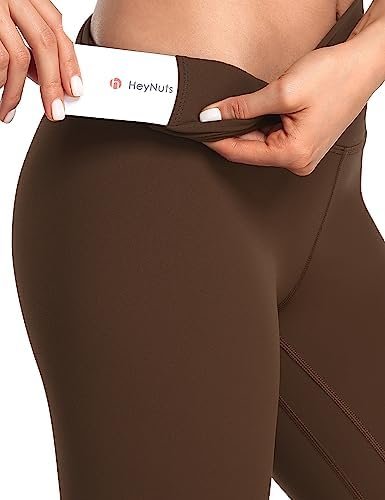 Essential High Waisted Yoga Capris Leggings, Tummy Control Workout Cropped Yoga Pants 19''/21''