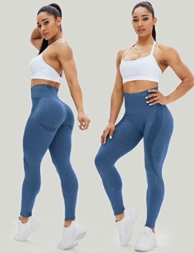 Women Seamless Leggings Smile Contour High Waist Workout Gym Yoga Pants