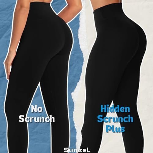 Workout Leggings for Women Butt Lifting, Tummy Control Gym Leggings, High Waisted Squat Proof Yoga Pants