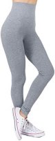 Women's Thick Yoga Soft Cotton Blend High Waist Workout Leggings with Tummy Control Compression