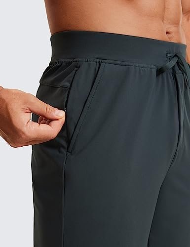 Men's Four-Way Stretch Workout Shorts - 9" Soft Durable Casual Athletic Shorts with Pockets Gym Running Hiking