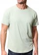 Men's Short Sleeve Workout Shirts Quick Dry Athletic Gym Slim Fit Cotton Crewneck Shirts