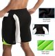 Mens 2 in 1 Workout Running Shorts Athletic Yoga Gym 7" Short Clothes with Side Pockets