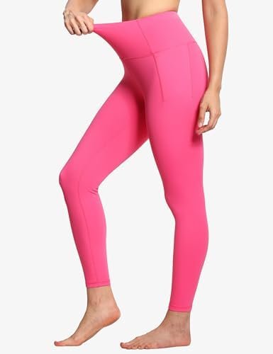 Tummy Control Workout Leggings with Pockets High Waist Athletic Yoga Pants for Women Running, Fitness