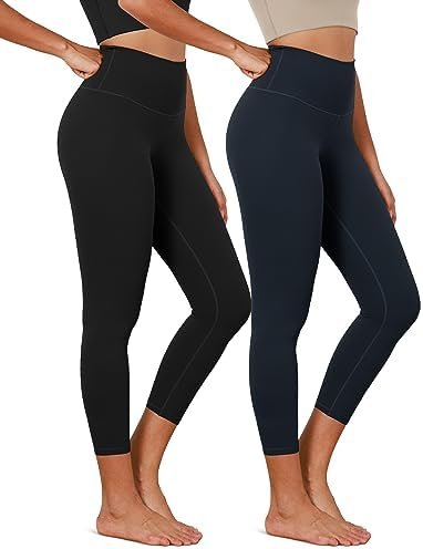 2-Pack Buttery Soft Lounge Yoga Leggings for Women 23" / 25" /28" High Waist Yoga Pants