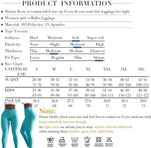 Butt Lifting Leggings for Women Tummy Control Workout Yoga Pants High Waisted Scrunch Booty Gym Tights