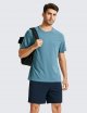 Men's Lightweight Cotton Short Sleeve Athletic T-shirts Workout Quick Dry Loose Fit Tees