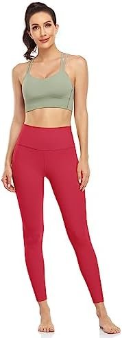 Workout Pro/Yoga Pro 7/8 Athletic Leggings for Women, High Waisted Compression Tummy Control Pants 25''