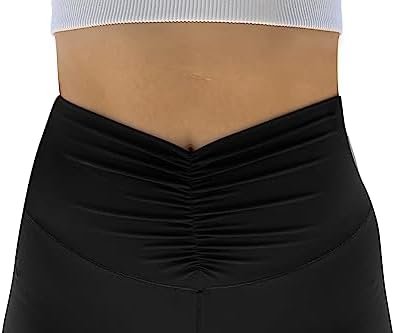 Flare Leggings, Crossover Yoga Pants with Tummy Control, High-Waisted and Wide Leg