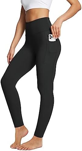 Women's Leggings with Pockets Tummy Control Workout High Waisted Athletic Running 7/8 Ultra Soft Gym Yoga Ankle Pants