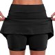 Plus Size Skorts for Women Tummy Control High Waisted Athletic Tennis Golf Skirts with Shorts Pockets Shorts