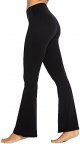 Flare Leggings, Crossover Yoga Pants with Tummy Control, High-Waisted and Wide Leg