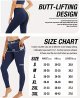 4 Pack Leggings with Pockets for Women,High Waist Tummy Control Workout Yoga Pants