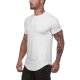 Men's Workout Gym Hipster Curved Hem T-Shirts Muscle Fitness Hip Hop T Shirt