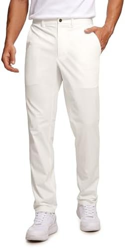 Men's All Day Comfy Golf Pants - 30"/32"/34" Quick Dry Lightweight Work Casual Trousers with Pockets