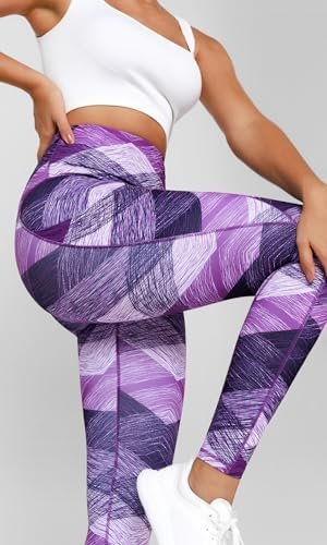 Women's High Waisted Yoga Leggings with Pockets, Tummy Control Non See Through Workout Athletic Running Yoga Pants